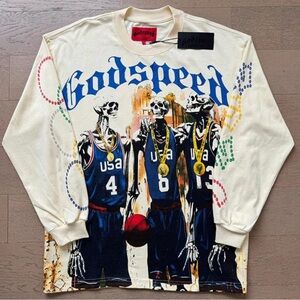 Godspeed Cream USA Long Sleeve Men's Tee